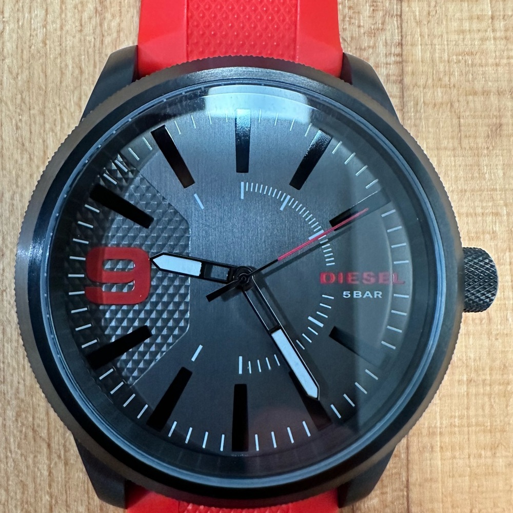 Diesel Black and Red Men's Watch